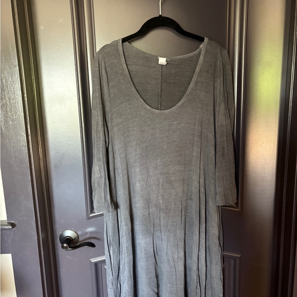 Elegant Gray Women's Dress